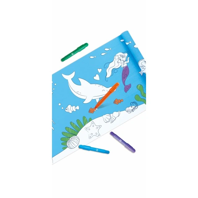 Creative set, Hape, Coloring paper roll, Ocean