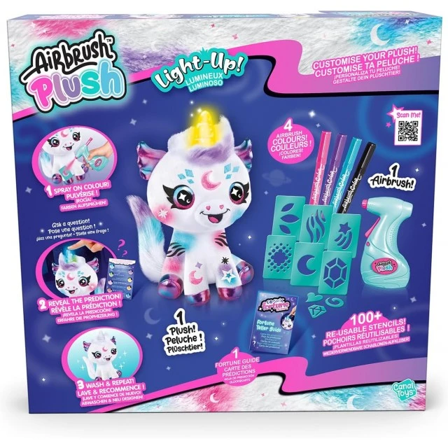 Творчески комплект, Canal Toys, Плюшена играчка за оцветяване, Космически еднорог с въпроси и отговори