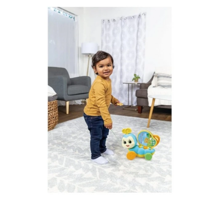 Interactive book with a caterpillar to scratch