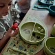 Silicone vacuum feeding bowl, Sassi, Dinosaur