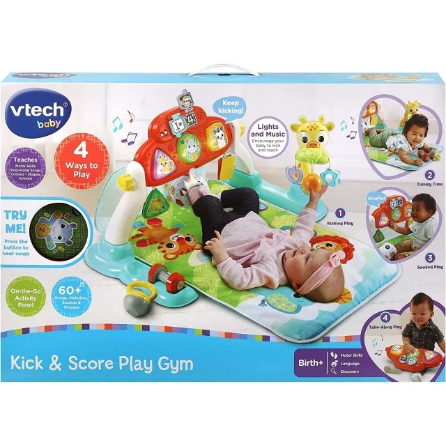 Baby active gymnastics, Vtech, Kick & Score Play Gym, 40 x 61 x 10 cm