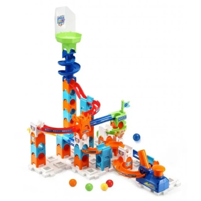 Color Track with Marble Balls, Spiral City, 62 Piece Play Set