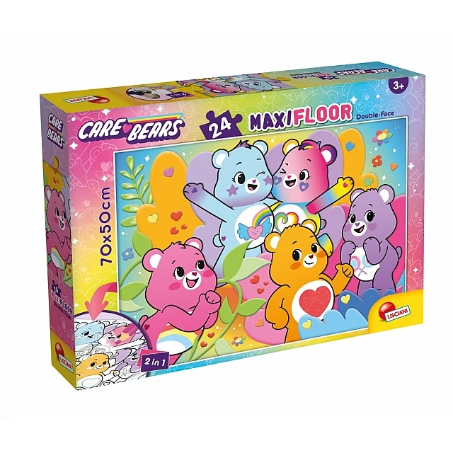 Puzzle, Lisciani, Care Bears, Double-sided puzzle, 24 pieces