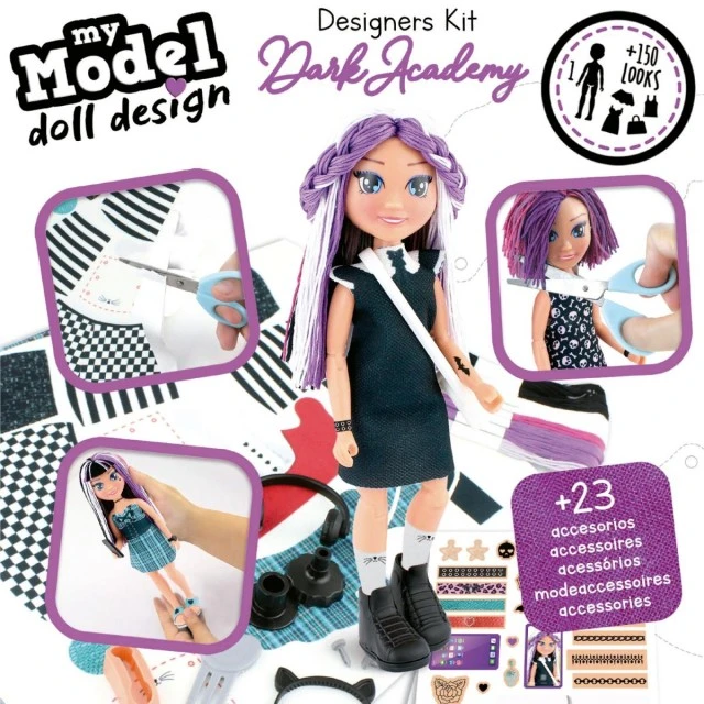 Educational game My Model, Doll design, Dark academia