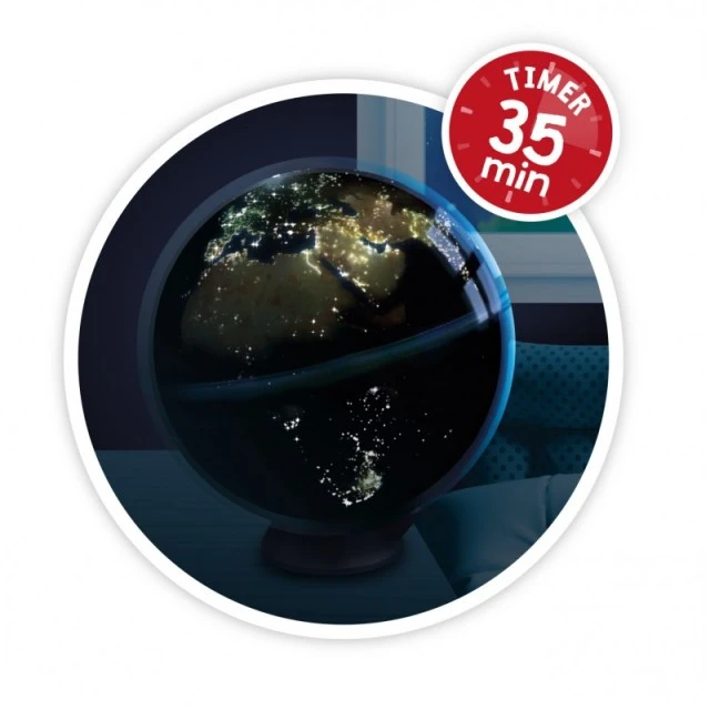 Educational toy Luminous rotating globe 2 in 1, 20 cm
