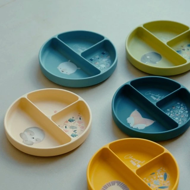 Silicone vacuum feeding plate, Sassi, Elephant