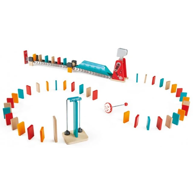 Wooden domino game set, Power hit, 59 pieces