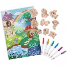 Creative set, Hape, DIY magnets, Magic friends, 18 pieces