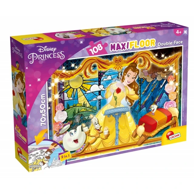 Puzzle, Lisciani, Beauty and the Beast, Double-sided puzzle 108 pieces