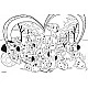 Puzzle, Lisciani, 101 Dalmatians, Double-sided puzzle 24 pieces