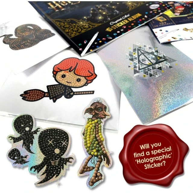 Diamond embroidery kit, Craft Buddy, Harry Potter Collector’s Album - starter pack with stickers
