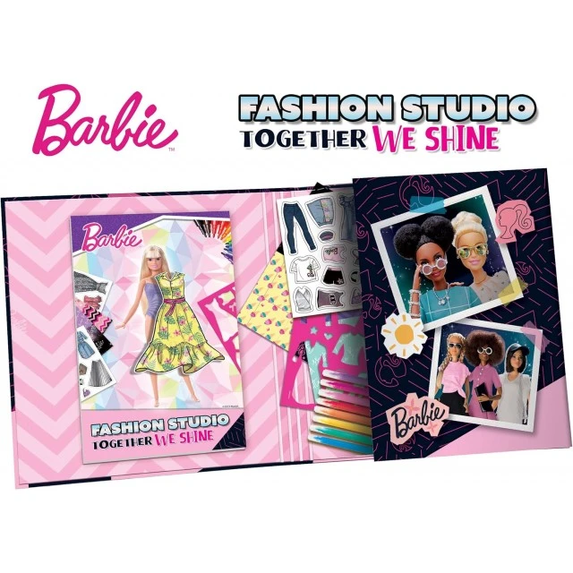 Creative set, Lisciani, Barbie, Fashion studio folder, Together we shine
