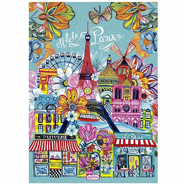 Puzzle, Educa, Paris, Car Pintos, 1000 pieces