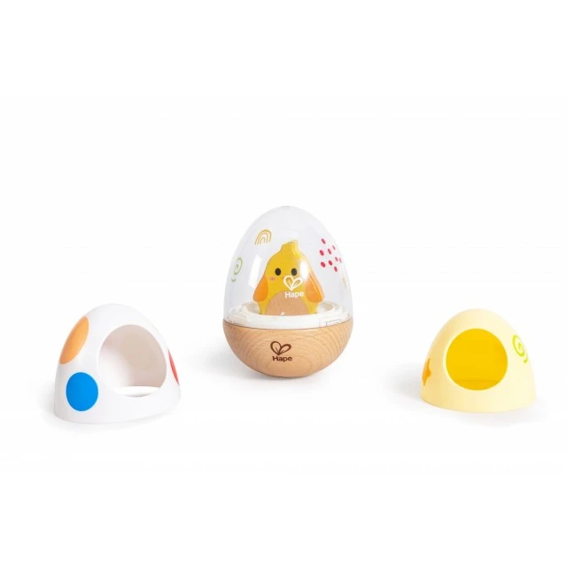 Клатеща се дървена играчка - Пиле