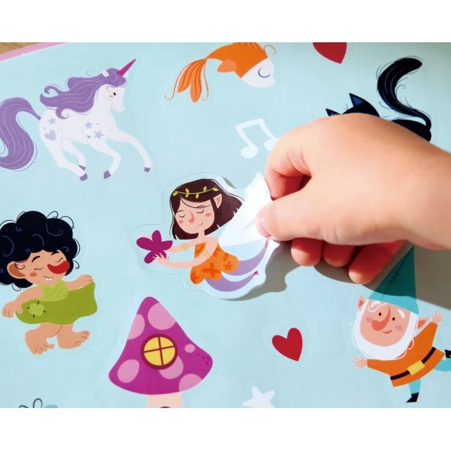 Creative kit, Hape, Foil applique book, Fairies