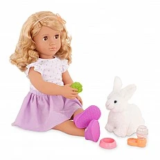 Doll, Battat, Our Generation, Tabby with accessories and book, 46 cm