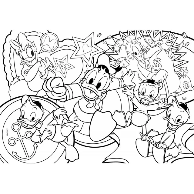 Puzzle, Lisciani, Donald Duck, Double-sided puzzle 108 pieces