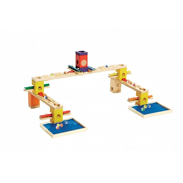 Комплект дървена писта, Hape Quadrilla, Музикално спускане, 77 части