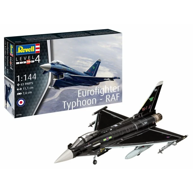 Assembled model Eurofighter Typhoon RAF, 63 parts