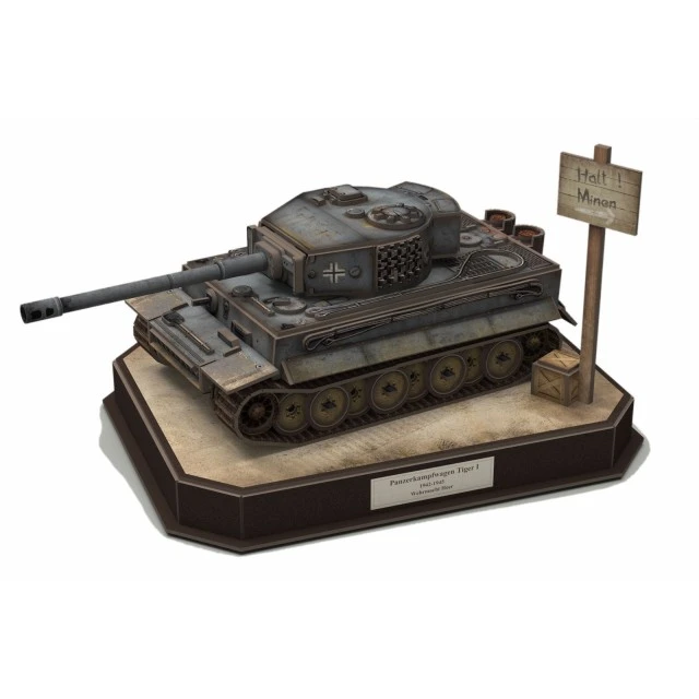 Puzzle, Revell, German tank Tiger I 3D, 200 pieces