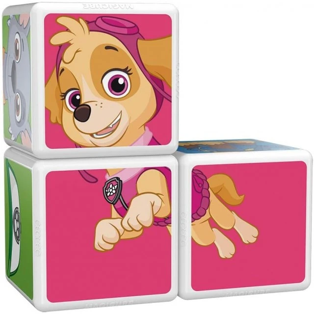 Магнитен конструктор Magicube, Paw Patrol Чейс, Скай и Роки 077, 3 части