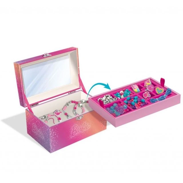Направи си сам бижута, Lisciani, Barbie, Комплект с кутия за бижута