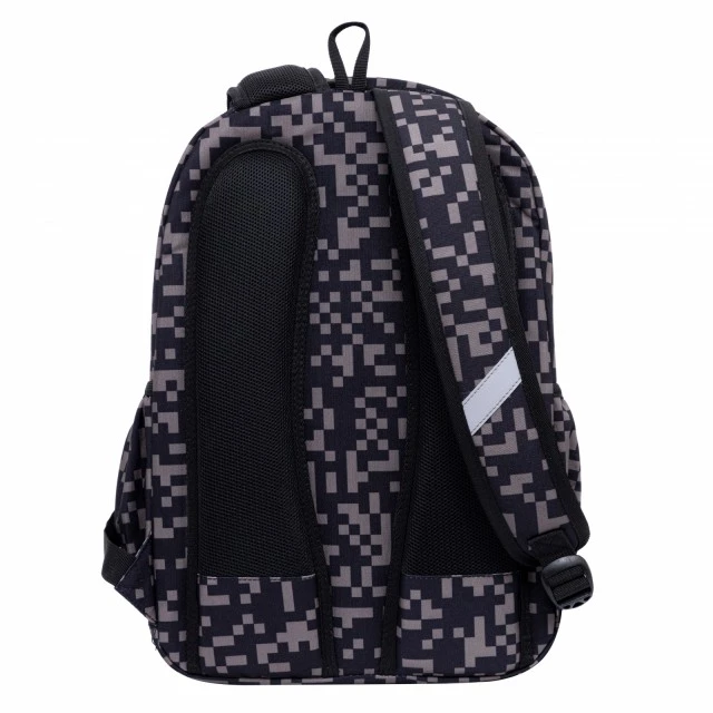 School backpack HEAD Gray blocks, AB200, 44 x 32 x 19 cm