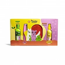 Pet gift set, Martinelia, Tresky & Friends, With comb and brush, 4 pieces