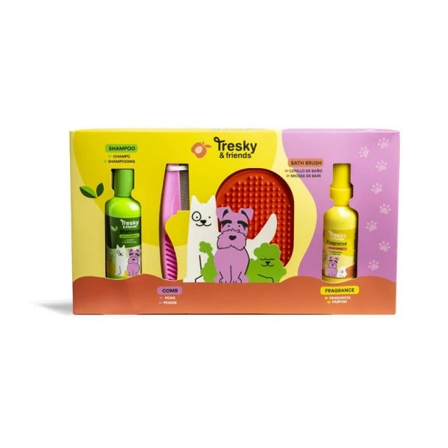 Pet gift set, Martinelia, Tresky & Friends, With comb and brush, 4 pieces