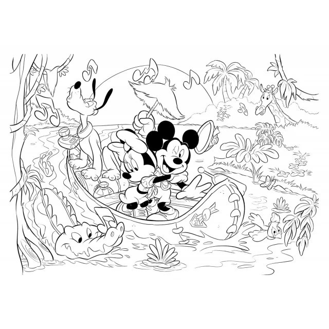 Puzzle, Lisciani, Mickey Mouse, Double-sided puzzle 60 pieces