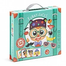 Set of magnetic dress-up figures - Funny faces