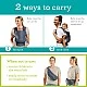 Ergonomic baby carrier, Infantino, 2 in 1, Dark gray, from 5.4 to 18 kg.