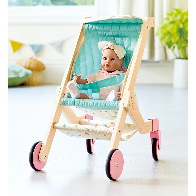 Wooden Children's Doll Stroller, Hape, 2 parts
