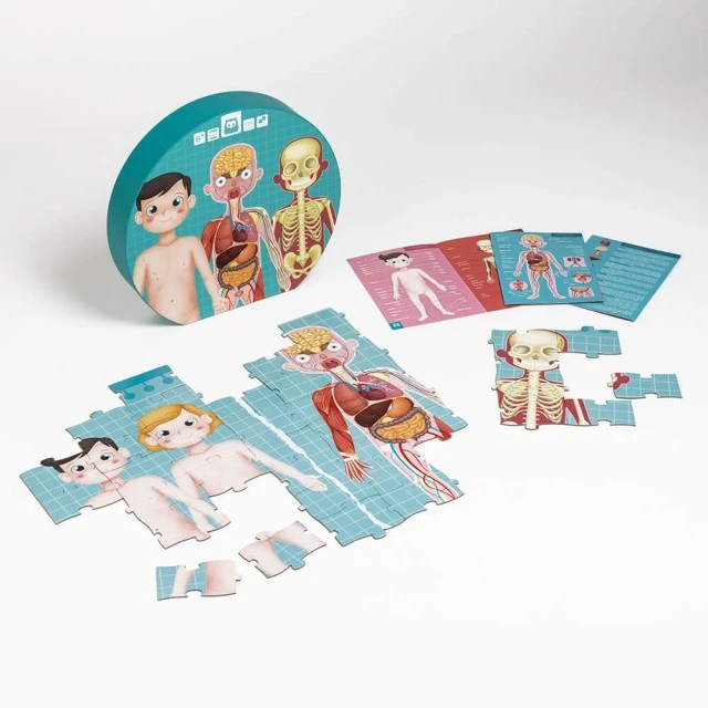 Educational puzzle The human body, 100 pieces