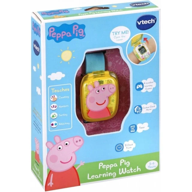 Интерактивна играчка, Vtech, Детски часовник Пепа Пиг