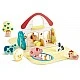 Дървен комплект за игра, Hape, Малка ферма, 10 части