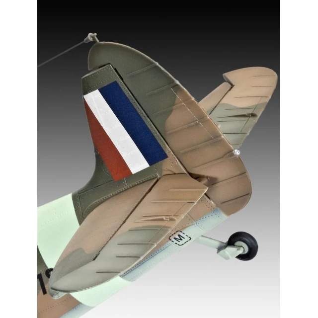 Assembled model Airplane Supermarine Spitfire Mk.IIa, 131 parts