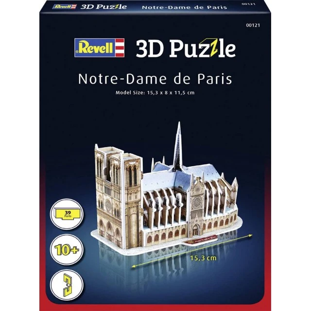 Пъзел Катедралата Нотр Дам Париж 3D, 39 части