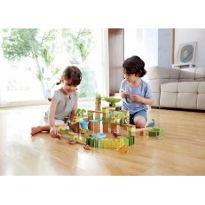 Wooden game set, Hape, Domino, Dino adventure, 131 pieces
