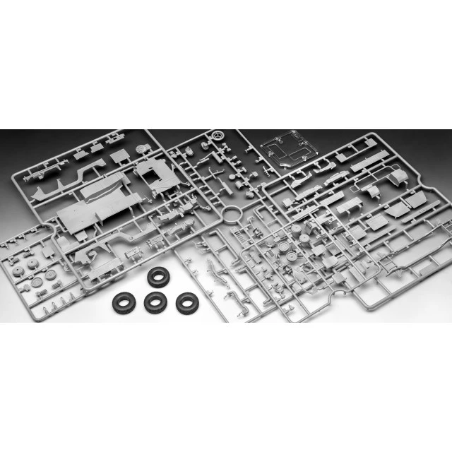 Assembly model, Revell, Military truck HMMWV M1097A2, 156 parts