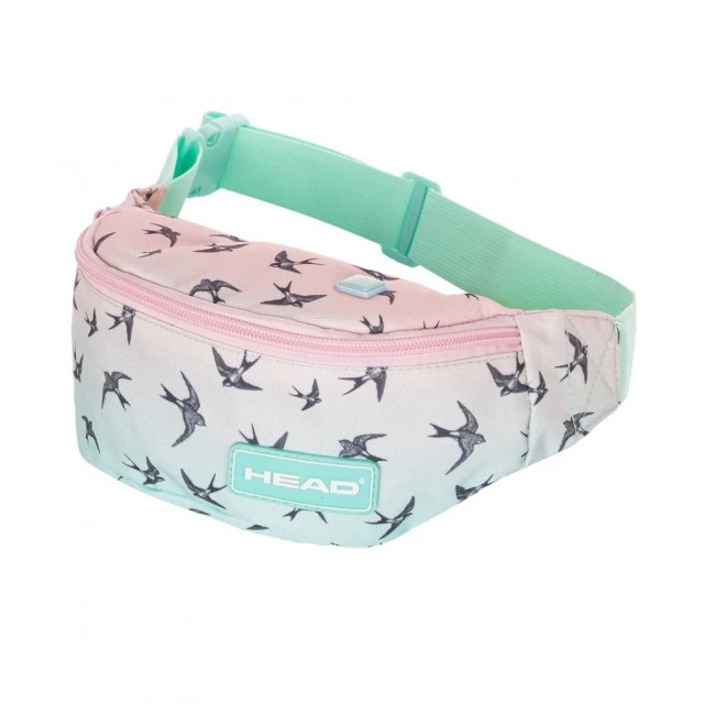 Belt bag Astra, AW1, Head, Ombre effect, Dancing swallows, 28x15 cm, Multicolor
