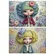 Puzzle, Educa, Girls with Flowers 2 in 1, 2x100 pieces