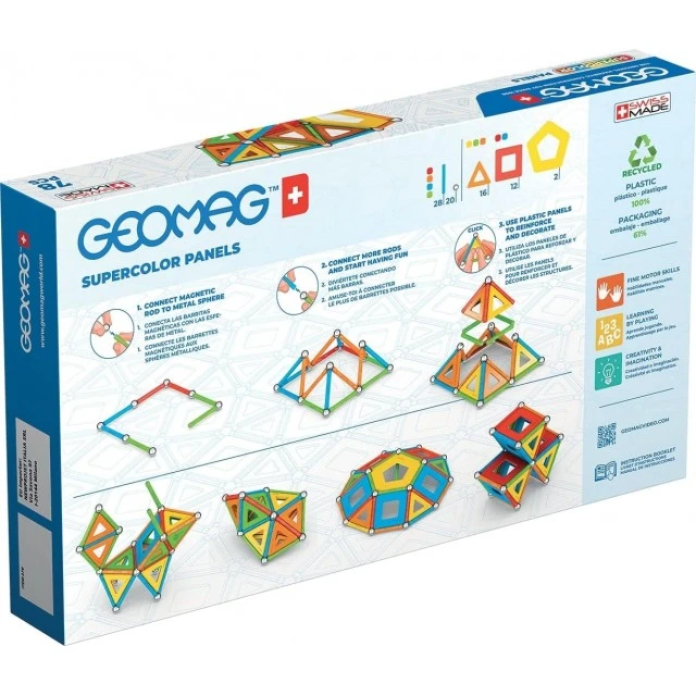 Magnetic constructor Supercolor 383, 42 parts