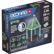 Magnetic constructor Glow 328, 25 parts