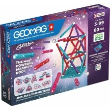 Magnetic constructor Glitter 536, 60 parts