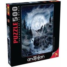 Puzzle Anatolian Wolf and Moon 500 pieces