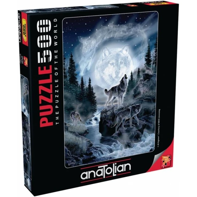 Puzzle Anatolian Wolf and Moon 500 pieces