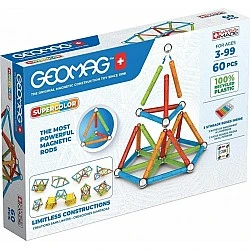 Magnetic constructor Supercolor 384, 60 parts