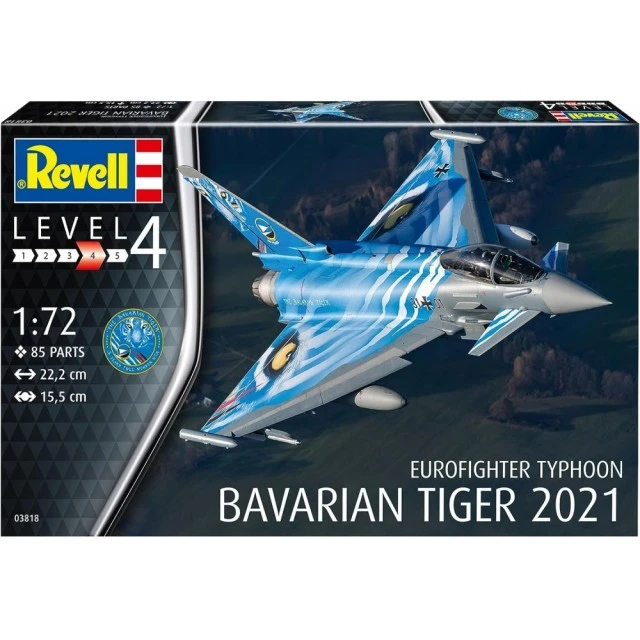 Eurofighter Typhoon The Bavarian Tiger 2021 buildable model, 85 parts
