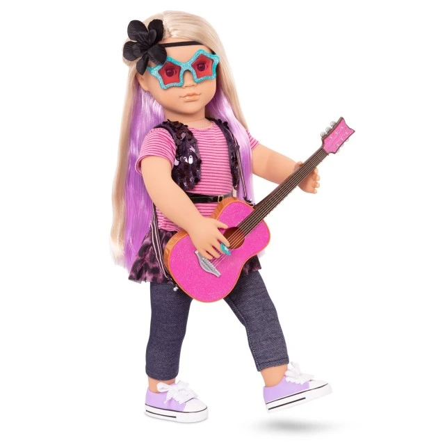 Doll, Battat, Our Generation, Laila with accessories and book, 46 cm